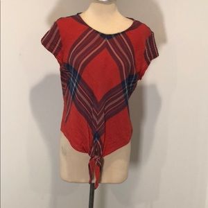 Cloth & Stone plaid gauze Anthropologie shirt - M